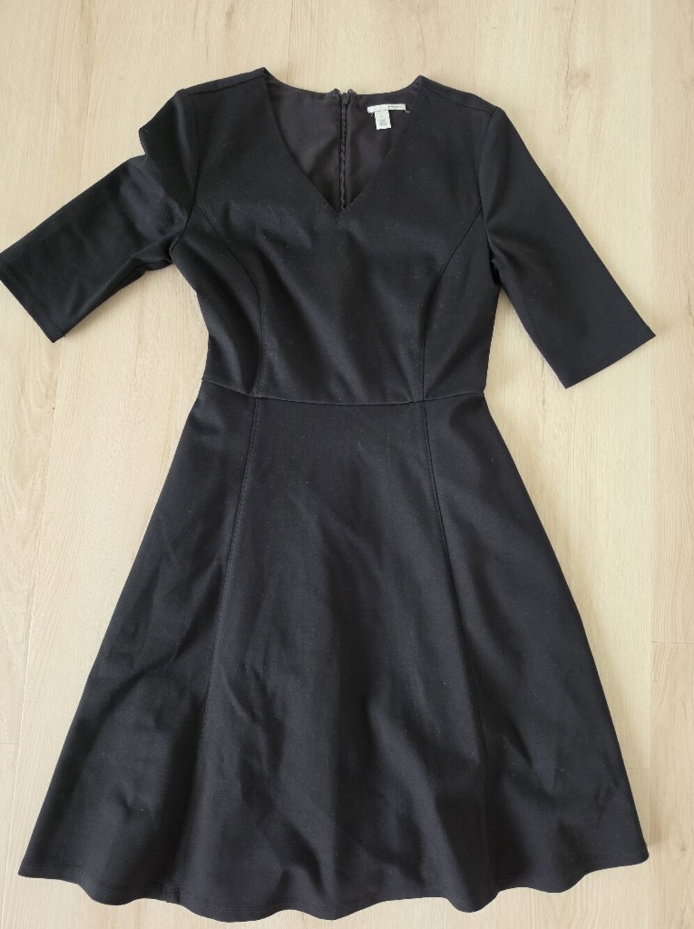 Halogen Classic Black Fit-and-Flare Dress